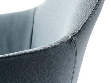 LX671 - Swivel trestle-based chair with armrests by LEOLUX LX - view 3